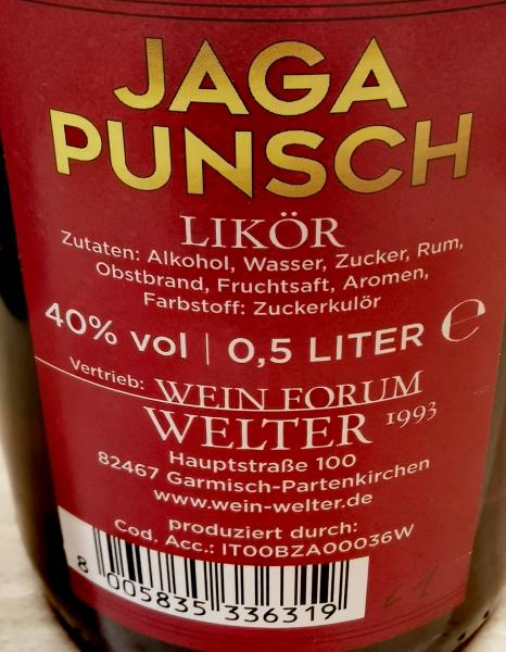 Alpspitz Jaga Punsch 0.5L 40%